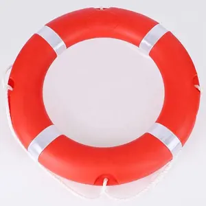 Équipement de sécurité Bouée de sauvetage Anneau de sauvetage Anneau de sauvetage orange pour bateaux Comprend une corde de sauvetage flottante à l'eau