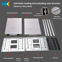 Support de stockage antistatique ESD en aluminium réglable pour cartes PCB à trous traversants, pour la sécurité des produits