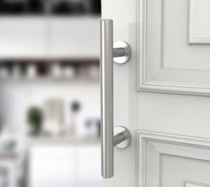 Poignée de porte coulissante longue en acier au carbone noir WEKIS, style moderne, pour entrepôt et atelier - Product Image 5