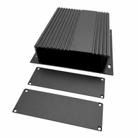Boîtier de dissipateur thermique en aluminium extrudé 147*41mm, boîte de projet électronique dissipant la chaleur, boîtier d'instrument