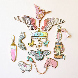 Customized Headwear & Collar Accessories <b>Cute</b> Cartoon Metal Badges Hard Zinc Alloy Soft Enamel Lapel <b>Pins</b> & Hat <b>Pins</b> - Product Image 2