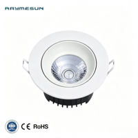 Nouvelle Décoration Intérieure, Plafonnier à Trois Couleurs, Luminaire Encastré en Aluminium, Spot LED Intérieur à Intensité Réglable, Downlight