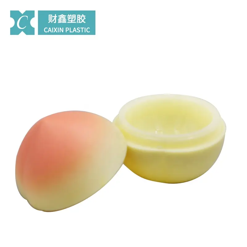 Food packaging supplier plastic jelly containers peach shape plastic pudding cup low fat yogurt cups