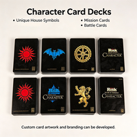 Jeu de société de stratégie Risk Game of Thrones, jeu de table de guerre multijoueur, ensemble de jeu de société imprimé sur mesure pour divertissement adulte