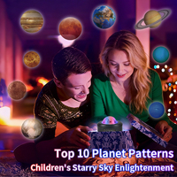 Projecteur d'étoiles intelligent, 10 planètes, lampe de nuit LED et laser, effet d'ondes d'eau, avec charge USB, télécommande, pour chambre d'enfant | YSH