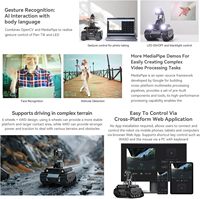 UGV Beast Ros 2 PT PI5 AI Kit Acce Robot Beroda Rantai Off-Road Sumber Terbuka Kontrol Ganda Raspberry Pi 4B Raspberry Pi 5 Facial