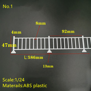 550MM modelo tren ferroviario Diarama 1:87 HO OO escala modelo edificio pared valla blanca - Product Image 5