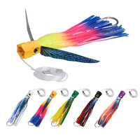 Leurre de pêche en haute mer TEASER TR012 de 9 pouces, appât de traîne pour marlin, thon, wahoo, dauphin, calmar, appât à jupe, leurre de traîne pour gros poissons