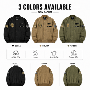 Chaqueta Casual de Invierno para Hombre, Estilo Varsity <span class=keywords><strong>Raiders</strong></span>, con Parches Bordados, Cálida, de Satén, con Cierre de Cremallera, Relleno de Poliéster, Recubierta - Product Image 3
