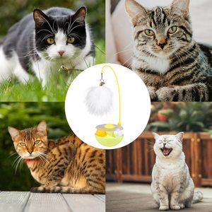 New Style Hot Sells With Feather and Catnip <b>Balls</b> Top Feather Tumblers Cat Teasing <b>Stick</b> Cat Toys Tumbler Interactive cat Toy - Product Image 5
