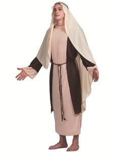 Disfraz de Pastor Medieval para Adulto, Traje de Navidad de Jesús, Cosplay de Halloween con Tocado, Poliéster, Venta al por Mayor - Product Image 2