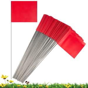 Drapeaux d'<span class=keywords><strong>enquête</strong></span> d'avertissement de qualité supérieure en plastique de taille personnalisée Mini drapeau de marquage en PVC de 4*5 pouces pour l'irrigation de la cour - Product Image 5