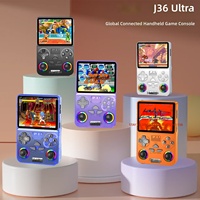 Console de jeu portable Android J36 Ultra, WiFi, jeux en ligne, écran IPS 3,5 pouces, lumière RVB, console d'arcade rétro