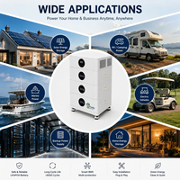 Sistem Penyimpanan Energi Surya 30kWh 11KW Baterai LiFePO4 Inverter All-in-One Terintegrasi Stasiun Daya Cadangan Rumah Off-grid MPPT