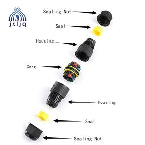 Khớp Nối Nhựa M16 2 Chân Thẳng Loại T 5 Chân M25 Đầu Nối Dây Điện Chống Nước IP68 Chống Nước Giá Sản Xuất M20 - Product Image 4