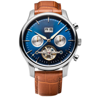 Montre de luxe pour homme avec grand cadran et calendrier, mouvement chinois Seagull, acier inoxydable, saphir, vintage