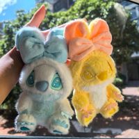 Porte-clés en peluche Stitch mignon, motif nœud d'ange interstellaire transfrontalier, pendentif de sac, figurine décorative, petit cadeau