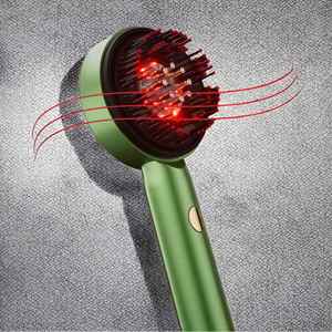 Peigne de massage électrique imperméable à lumière rouge avec fonction de pétrissage simulé, masseur capillaire multifonction pour la croissance des cheveux - Product Image 2