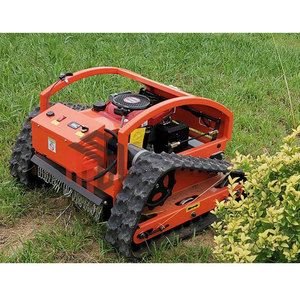 Tự Động Điện Bắt Đầu RC Robot Máy Cắt Cỏ Cao Su Theo Dõi Điều Khiển Từ Xa Robot Máy Cắt Cỏ Cho Cảnh Quan - Product Image 2