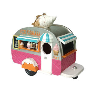 9 Inch Zomer Decoratie Teken Ijs Hars <span class=keywords><strong>Camper</strong></span> Birdhouse Strand Decor Polyresin Touw Look Opknoping Vogelhuisje Ornament - Product Image 4