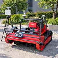 Robot tondeuse à chenilles télécommandé GPS, moteur brushless 850W, broyeur à fléaux pour fermes solaires - Vente chaude usine
