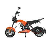 Scooter électrique à deux roues de style Harley à grande vitesse, équipé d'une alimentation 60V 4000W et d'une autonomie de 60 kilomètres