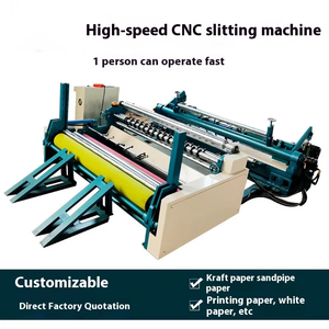 Máquina de rebobinado de corte longitudinal de papel base operada por ordenador CNC de alta velocidad de suministro directo especial para maquinaria de fabricación de productos de papel - Product Image 5