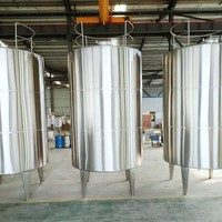 Réservoir de stockage d'eau en acier inoxydable de 10 tonnes fabriqué en Chine, réservoir de 5000 litres pour huile comestible en vrac, réservoir de stockage d'huile d'arachide