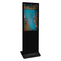 Terminal de commande Android intelligent de 55 pouces Boîtier en métal pour tablette Publicité pour centres commerciaux 2.5mm Pixel Pitch Indoor Graphics
