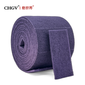 Non Abrasive Kitchen Cleaning Scrubber Handle Thick Nylon Dish Scrub <strong>Pad</strong> Non Woven <strong>Heavy</strong> <strong>Duty</strong> Sponge <strong>Scouring</strong> <strong>Pad</strong> Roll Wholesale - Product Image 3