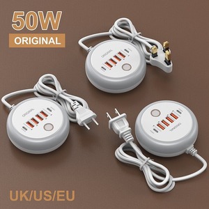 US <b>EU</b> UK <b>Plug</b> Steckdosenleiste Home Appliance Power Strip Travel <b>Adapter</b> Quick Charging Socket Multiport Stekkerdoos - Product Image 2
