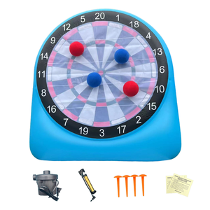 Livraison gratuite aux États-Unis : Ensemble de jeu de fléchettes de football gonflable portable <span class=keywords><strong>pour</strong></span> enfants, adultes et famille – <span class=keywords><strong>Cible</strong></span> interactive de football - Product Image 3