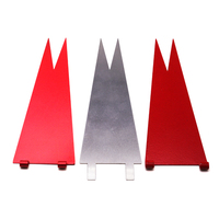 Pièces d'emboutissage en tôle OEM personnalisées, plaque d'acier emboutie triangulaire de haute précision, fabrication de tôles avec revêtement en poudre, pliage