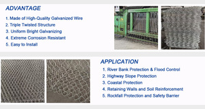 Grillage <span class=keywords><strong>gabion</strong></span> haute résistance pour la protection des berges et la fixation des fonds de rivière - Product Image 6
