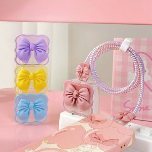 China Manufacturer British Standard 20W Data Cable <b>Case</b> TPU Silicone Cute Heart Charger Protector <b>Case</b> - Product Image 2