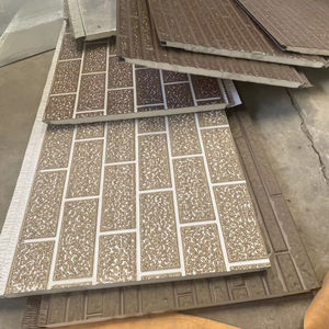 Directo de fábrica Panel de aislamiento de techo de acero aislado de 16mm 20mm 25mm de espesor para pared exterior de cámara fría de azulejo tallado - Product Image 2