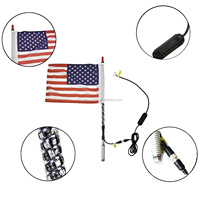 Kingshow – fouet en spirale Super lumineux RGB LED, lumière de fouet à déconnexion rapide, lumière d'antenne pour ATV, UTV, véhicules tout-terrain, Buggy LED fouet