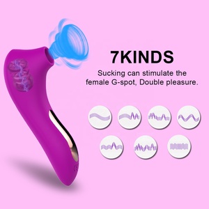 Venta al por mayor pequeño delfín 7 modos estimulador del clítoris masturbador femenino adulto succión pezón vibrador con carga USB magnética - Product Image 5
