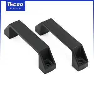 Tay Nắm Cửa Nhựa Màu Đen 180Mm Tay Nắm Nội Thất Tủ Cho Nhôm Định Hình