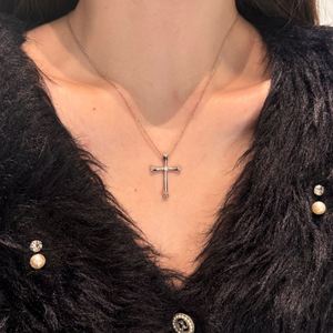 Dylam New Arrival 925 Sterling Silver 14K Gold Rhodium Plated Religious 5A Cubic Zirconia <b>Cross</b> Pendant Necklace for Women - Product Image 3