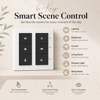 Panneau de contrôle mural HomeKit à écran tactile pour la domotique, compatible Matter, pour maisons et hôtels