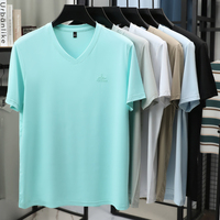 Chemises de compression à col en V Light Active, chemises de sport ajustées pour hommes, vêtements de sport personnalisés, t-shirt personnalisé, vêtements de sport d'été, confort quotidien