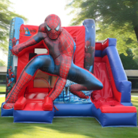 Château gonflable populaire Spiderman de videur d'air gonflable de Spiderman Maison gonflable de Spiderman à vendre