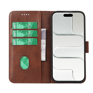Étui pour téléphone portable en cuir PU avec porte-cartes personnalisé pour <span class=keywords><strong>iPhone</strong></span> 16 Pro Max 17 Air 15 Plus Portefeuille <span class=keywords><strong>Folio</strong></span> Béquille Housses à rabat - Product Image 6