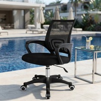 Chaise de bureau ergonomique en plastique PP 2026 |   Fauteuil pivotant à dossier mi-haut respirant avec support lombaire réglable pour salon |   Fabriqué en Chine