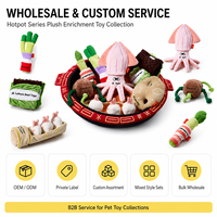 Jouet en peluche doux et sûr avec couineur, série Sichuan, collection de jouets interactifs en peluche pour chiens, jouet à tirer et à dissimuler des friandises, Pet+toys