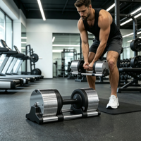 Haltères réglables en acier pur 40 kg, enquêtes de 2 kg, réglage rapide, musculation, entraînement de force, salle de sport à domicile, salle de sport commerciale, studio
