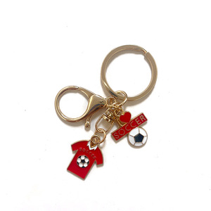 Llavero Personalizado de la Selección Nacional con la Camiseta Roja, Aleación de Zinc, Anillo para Llaves de Fútbol con Cierre de Langosta, Regalo para Fanáticos de EE. UU., Canadá y México <span class=keywords><strong>2026</strong></span> - Product Image 3