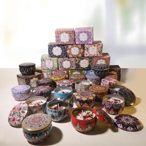 Bougie parfumée en cire de soja végétale transfrontalière parfum de fleurs séchées pour les mariages Saint Valentin Souvenirs de mariage anniversaire - Product Image 3
