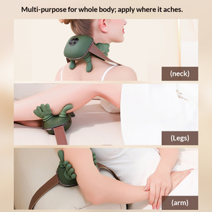 Sabuk Pijat Tangan Bebas Warna Hijau Shiatsu untuk Punggung dan Leher, Pijat Jaringan Dalam dengan Pemanas - Product Image 4